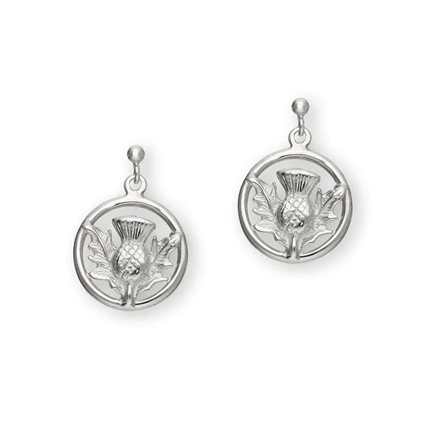 Thistle Silver Earrings E26