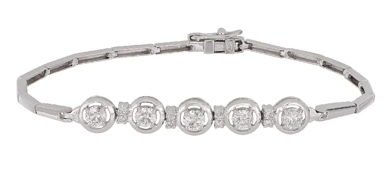 White Diamond Ladies Bracelet (White Diamond 1.06 cts.)