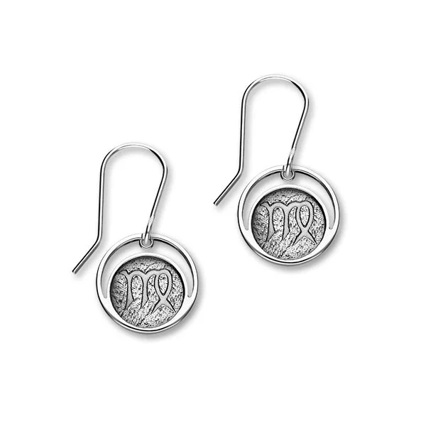 Zodiac Silver Earrings E1840 Virgo