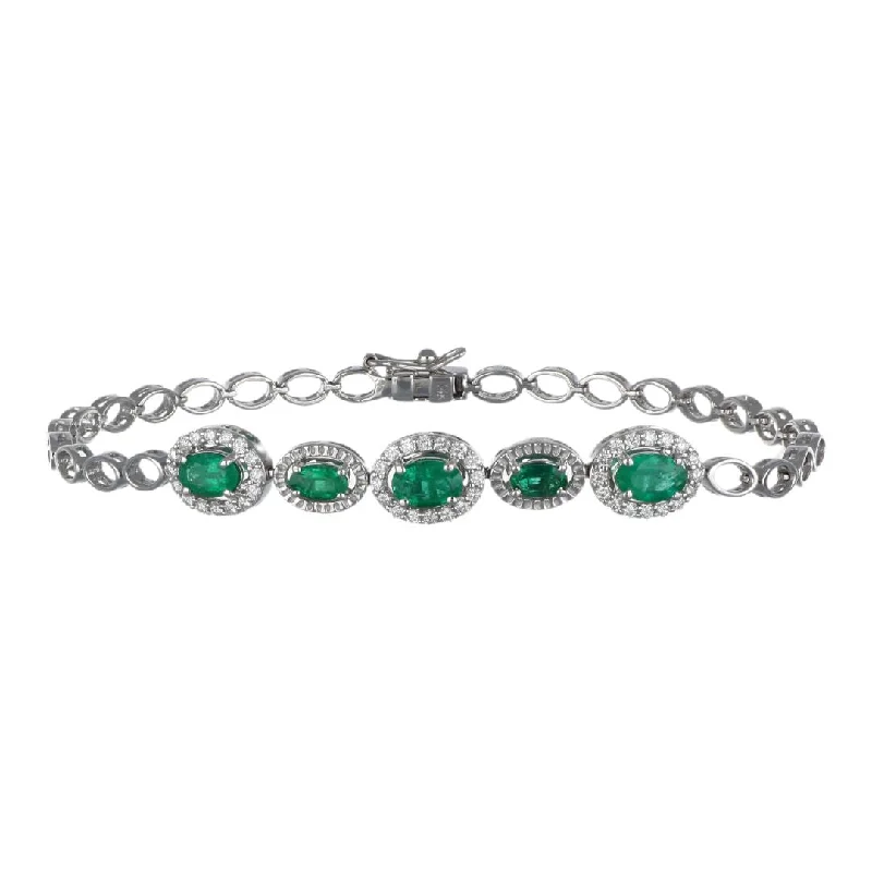 Emerald Bracelet (Emerald 1.46 cts. White Diamond 0.46 cts.)