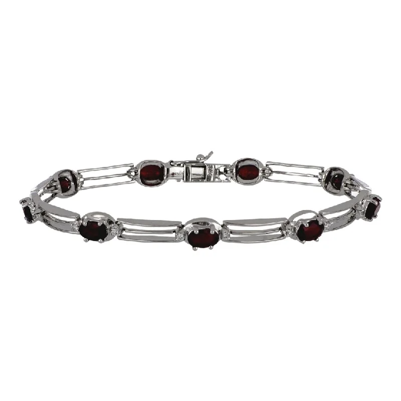 Ruby Bracelet (Ruby 5.42 cts. White Diamond 0.28 cts.)